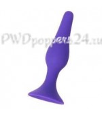 Фиолетовая анальная пробка - 12,5 см